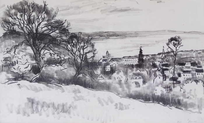 Paul-Elie Gernez - Honfleur vue du Mont-Joli