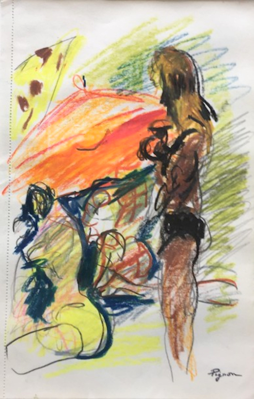 Edouard Pignon - Scène de plage